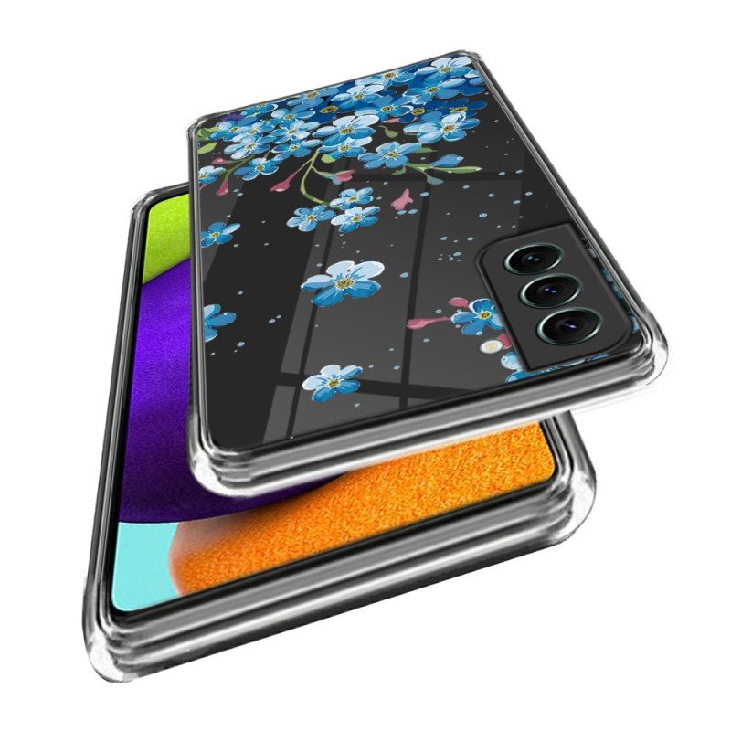 Cover Samsung Galaxy S23 5G Fiori Blu