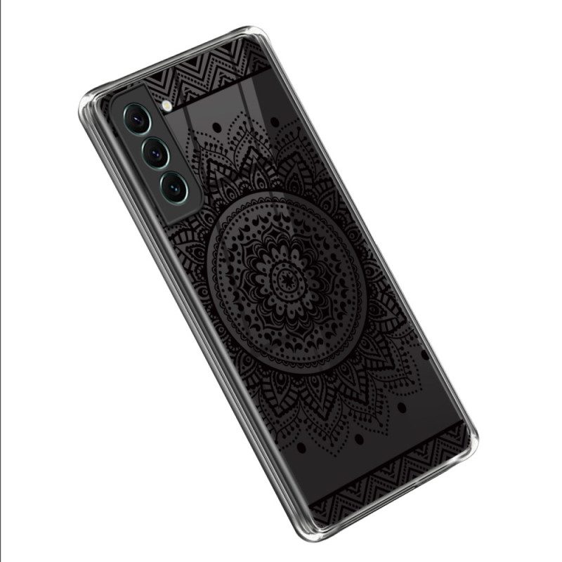 Cover Samsung Galaxy S23 5G Mandala Nero Senza Soluzione Di Continuità