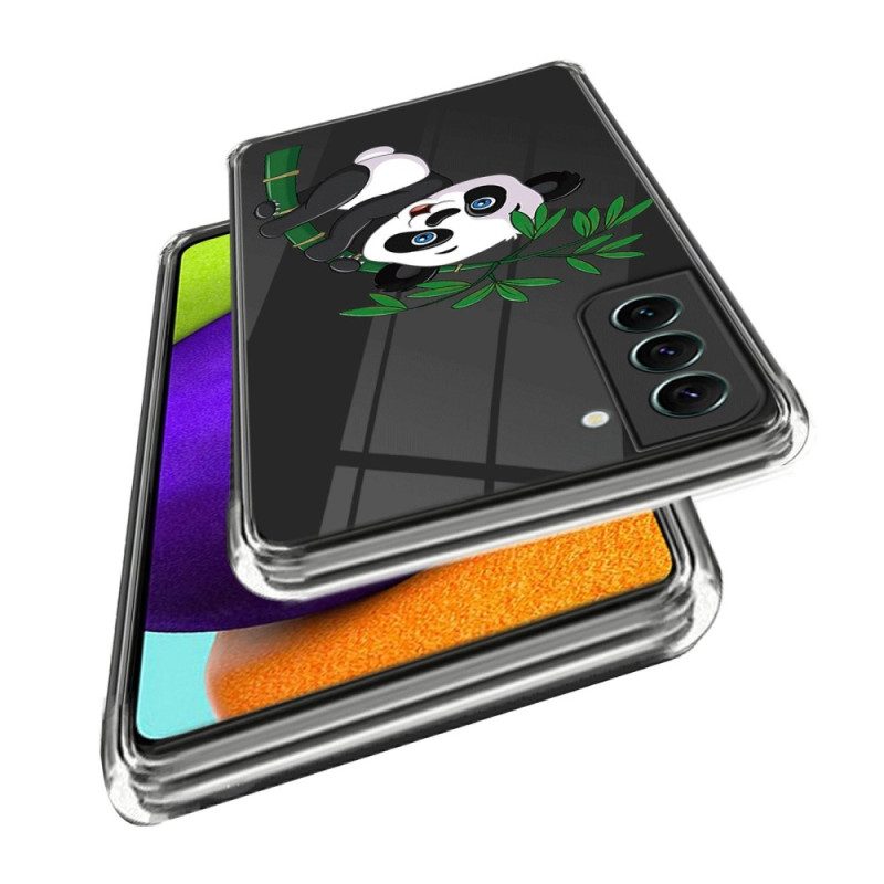 Cover Samsung Galaxy S23 5G Panda Senza Cuciture Su Bambù