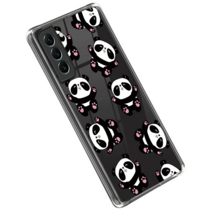 Cover Samsung Galaxy S23 5G Piccoli Panda Trasparenti