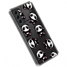 Cover Samsung Galaxy S23 5G Piccoli Panda Trasparenti