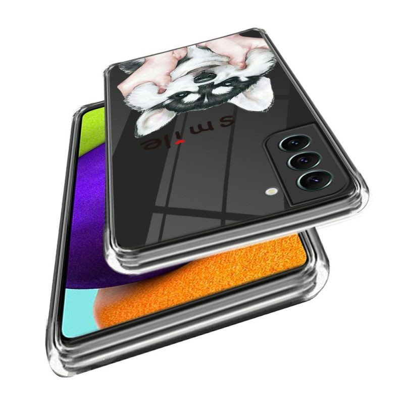 Cover Samsung Galaxy S23 5G Sorriso Di Cane Senza Soluzione Di Continuità