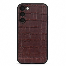 Cover Samsung Galaxy S23 5G Vera Pelle Stile Coccodrillo