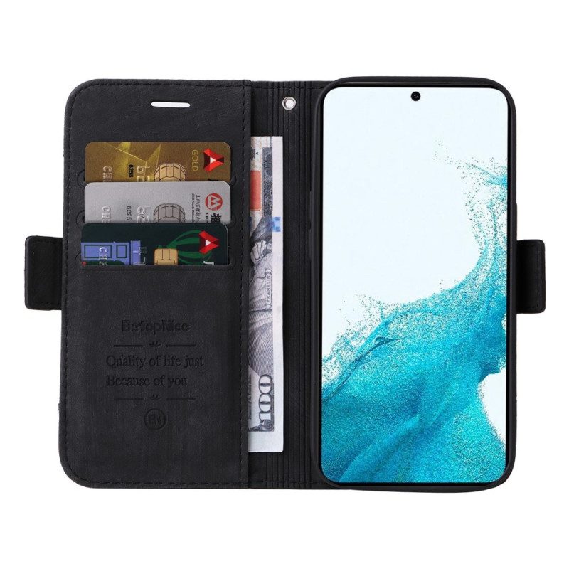 Custodia A Portafoglio Samsung Galaxy S23 5G Betopnice Porta Carte Frontale