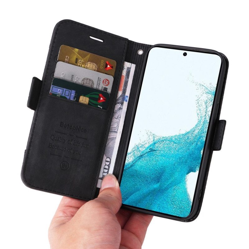 Custodia A Portafoglio Samsung Galaxy S23 5G Betopnice Porta Carte Frontale