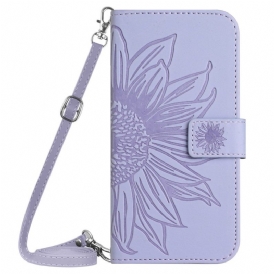 Custodia A Portafoglio Samsung Galaxy S23 5G Tracolla Girasole