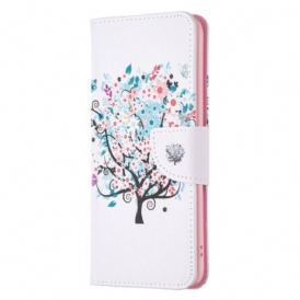 Custodia in pelle Samsung Galaxy S23 5G Albero Fiorito