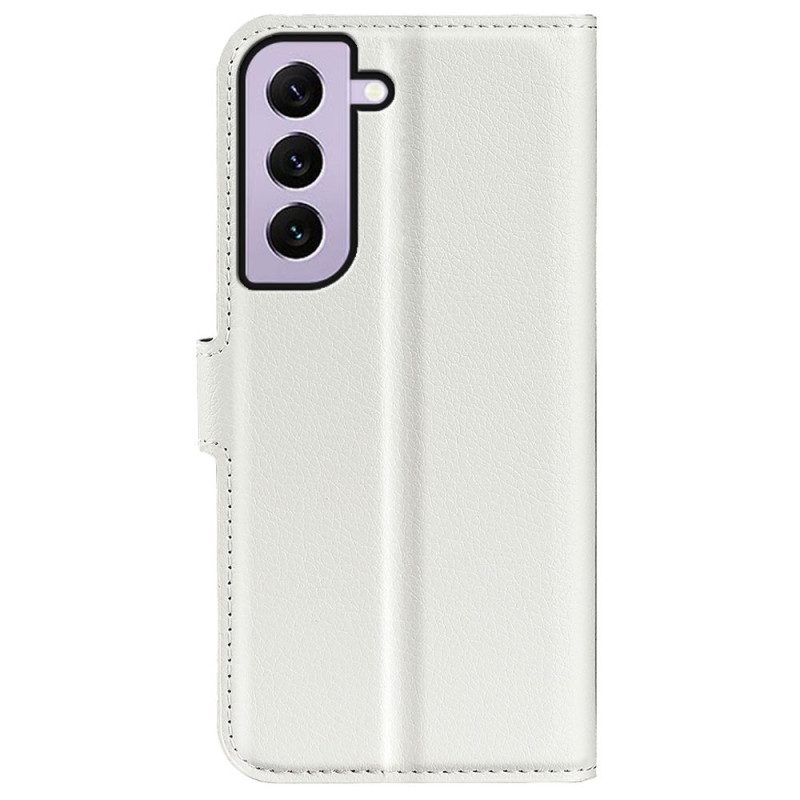 Custodia in pelle Samsung Galaxy S23 5G Classico Effetto Pelle Litchi