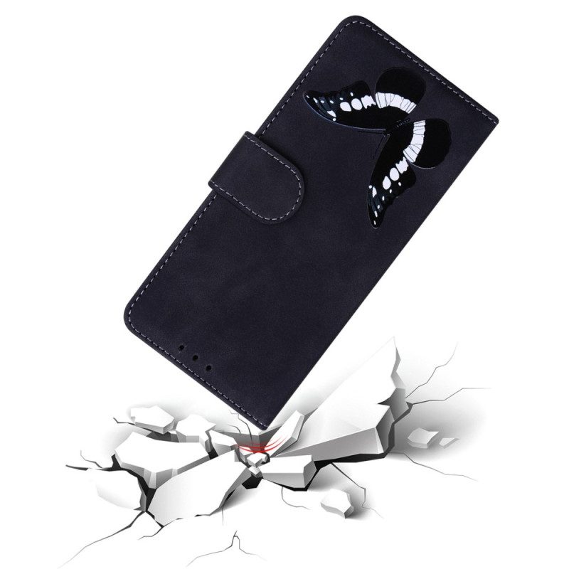 Custodia in pelle Samsung Galaxy S23 5G Farfalla