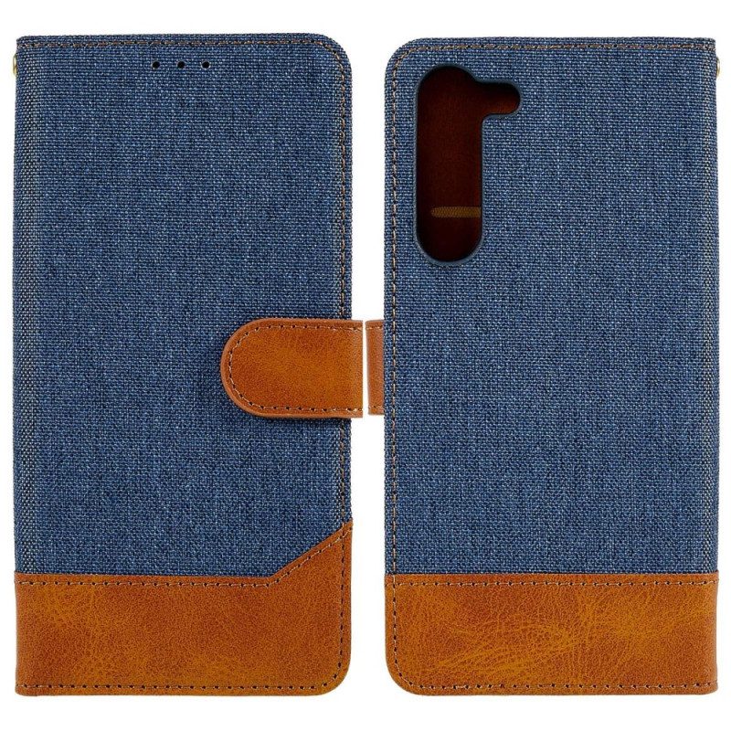 Custodia in pelle Samsung Galaxy S23 5G Jeans