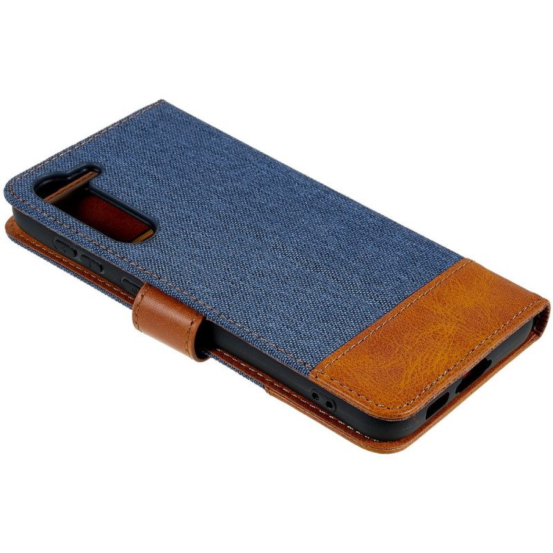 Custodia in pelle Samsung Galaxy S23 5G Jeans