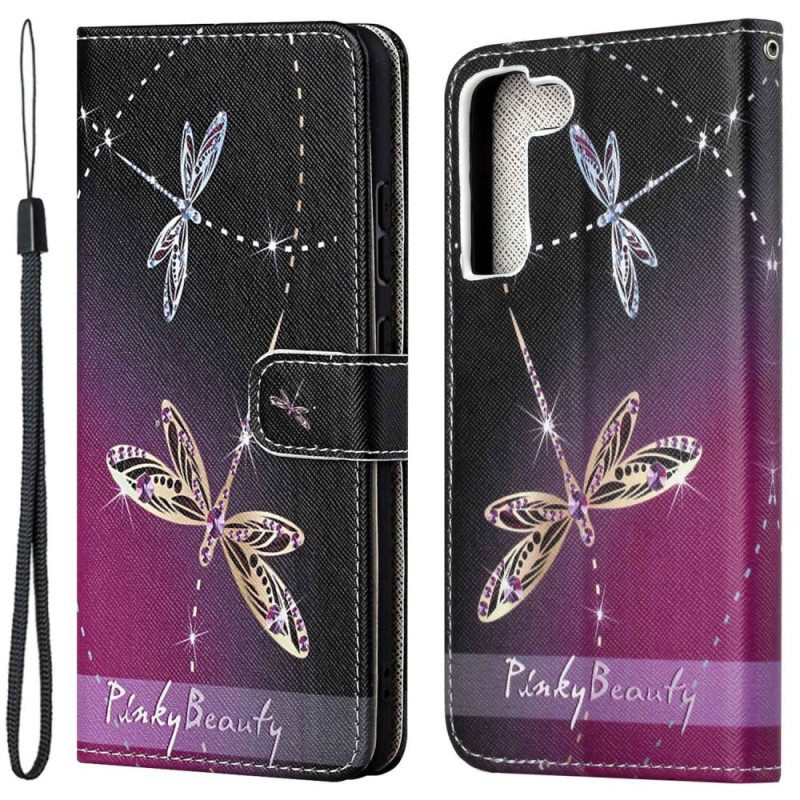 Custodia in pelle Samsung Galaxy S23 5G Libellule