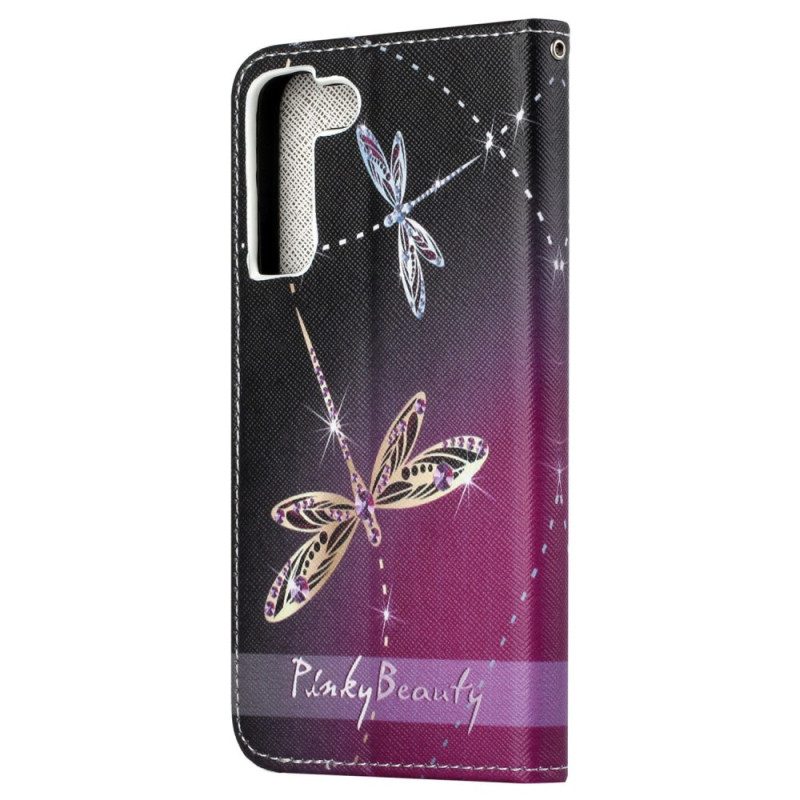 Custodia in pelle Samsung Galaxy S23 5G Libellule