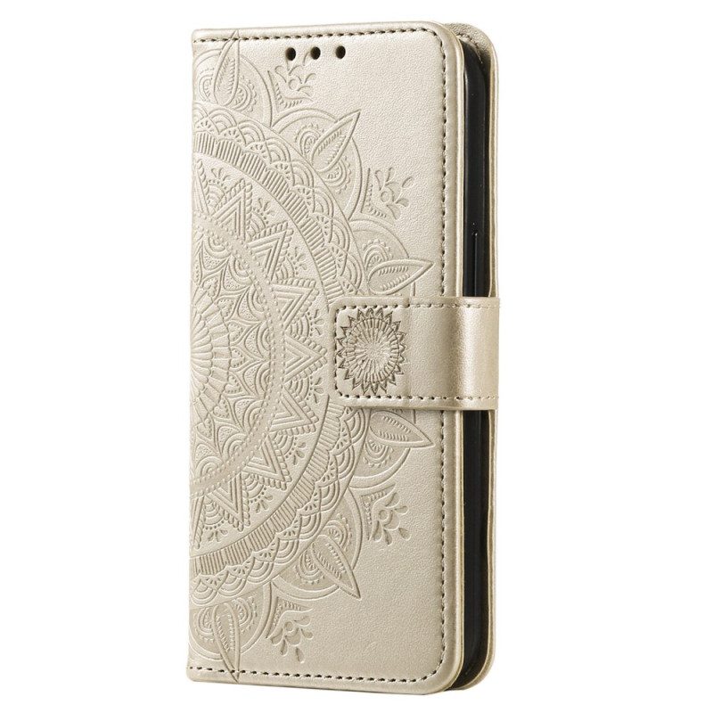 Custodia in pelle Samsung Galaxy S23 5G Mandala Del Sole