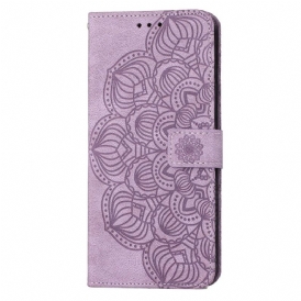 Custodia in pelle Samsung Galaxy S23 5G Mandala Strappy