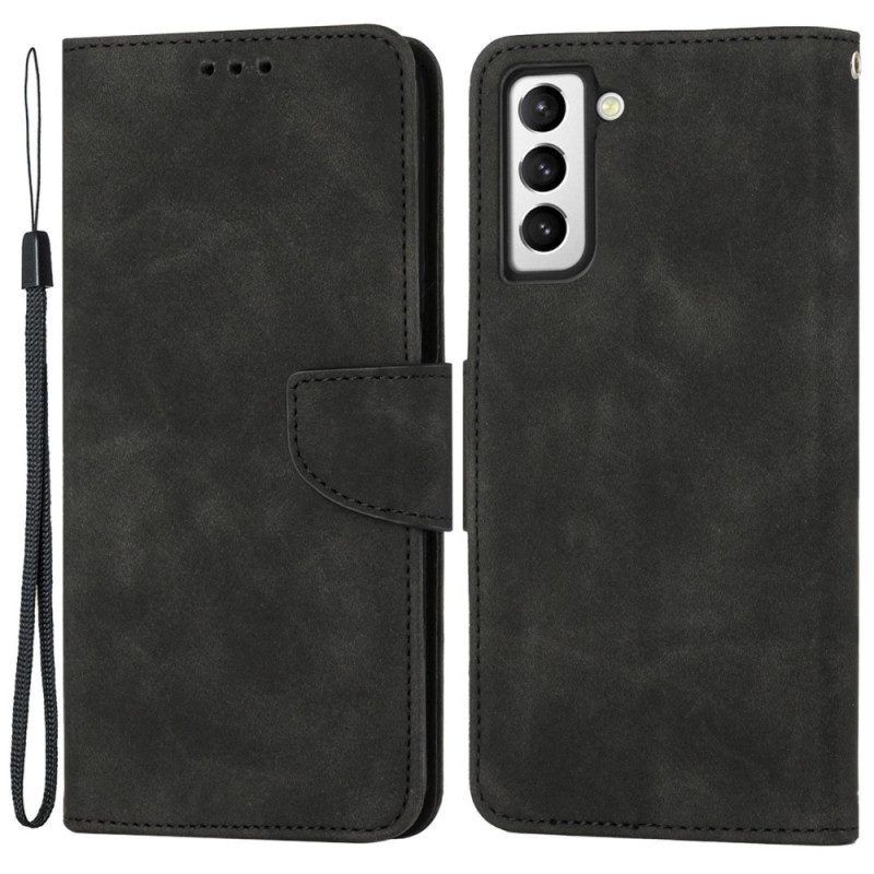 Custodia in pelle Samsung Galaxy S23 5G Stile Vintage In Pelle