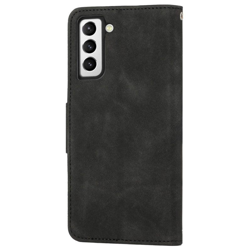 Custodia in pelle Samsung Galaxy S23 5G Stile Vintage In Pelle