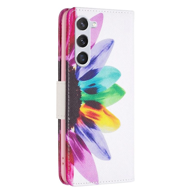 Custodia in pelle Samsung Galaxy S23 5G Un Fiore