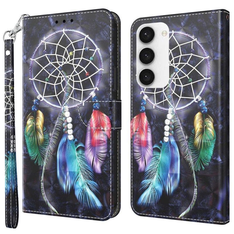 Folio Cover Samsung Galaxy S23 5G Cinghia Acchiappasogni