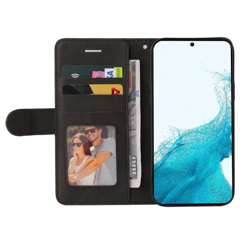 Folio Cover Samsung Galaxy S23 5G Cinturino Bicolore