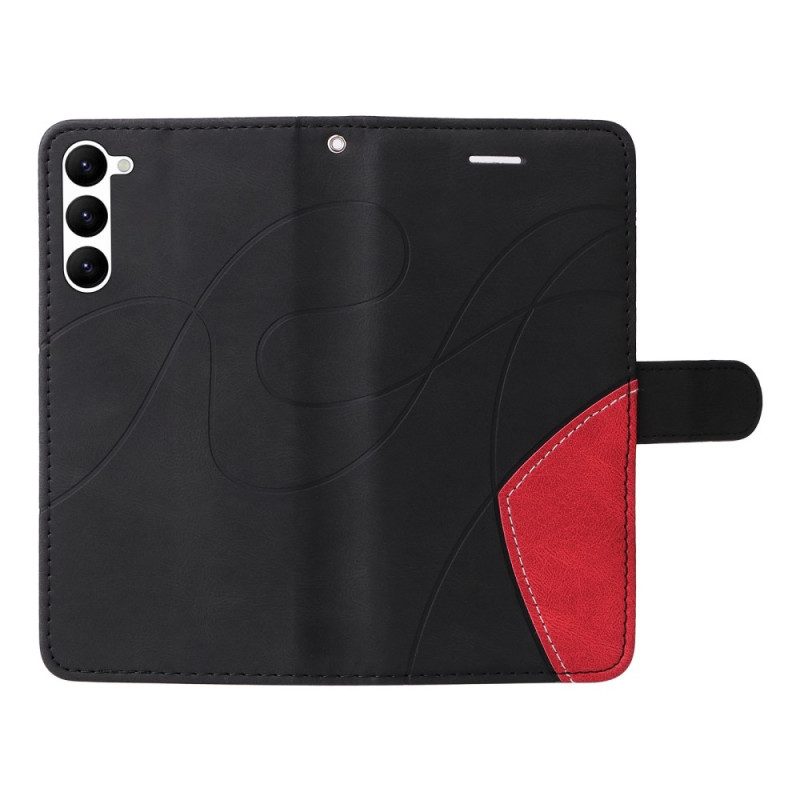 Folio Cover Samsung Galaxy S23 5G Cinturino Bicolore