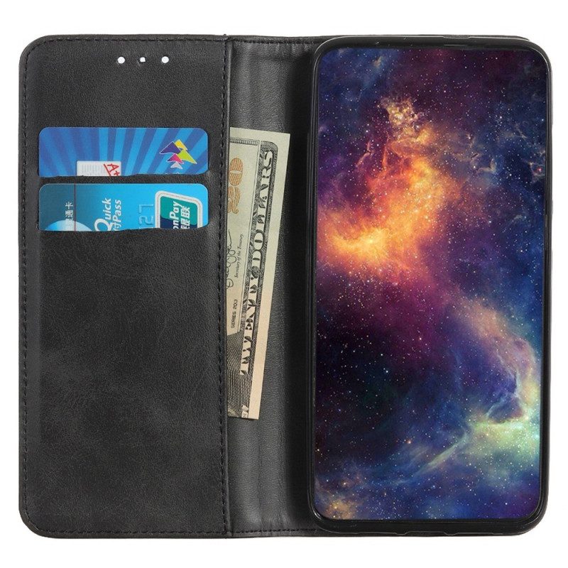 Folio Cover Samsung Galaxy S23 5G Custodia in pelle Cuoio Spaccato