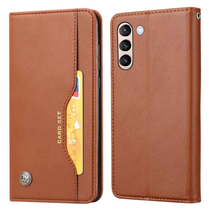 Folio Cover Samsung Galaxy S23 5G Custodia in pelle Portacarte In Ecopelle