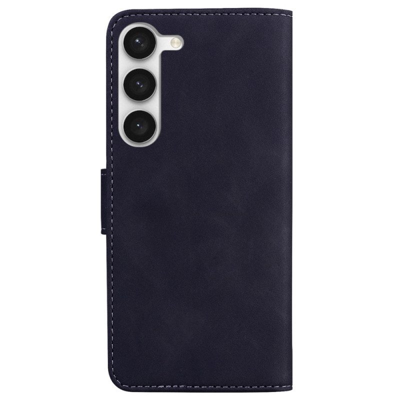 Folio Cover Samsung Galaxy S23 5G Design A Tinta Unita