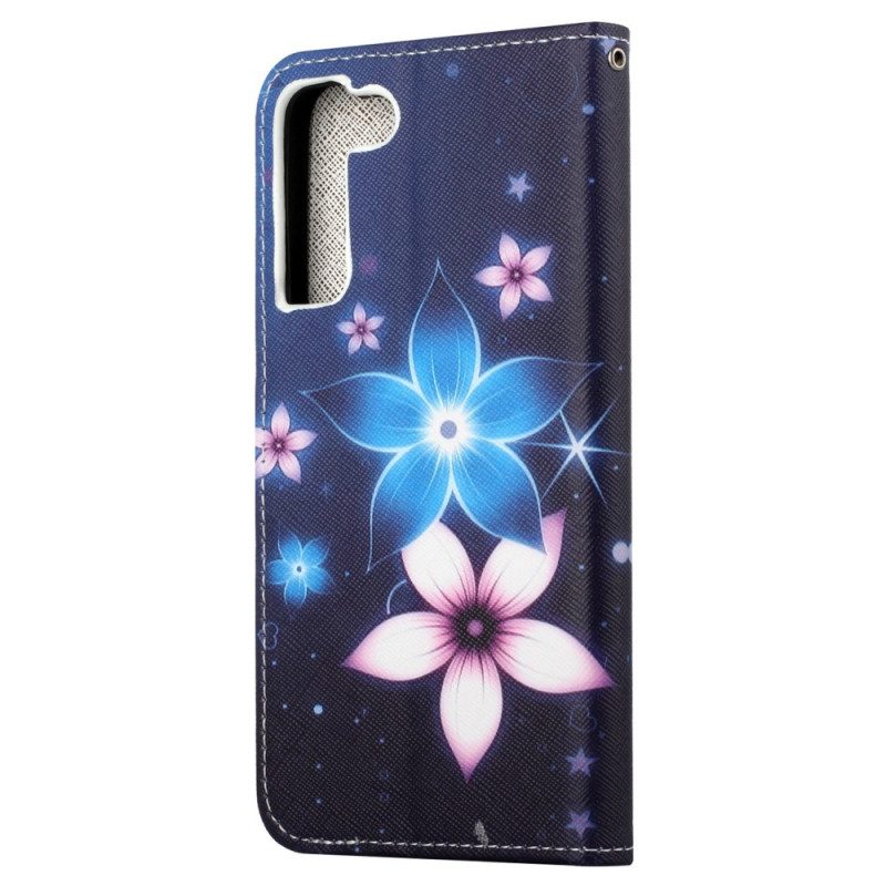 Folio Cover Samsung Galaxy S23 5G Fiori Lunari