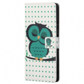 Folio Cover Samsung Galaxy S23 5G Gufo Addormentato