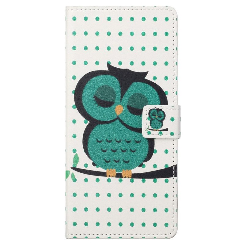 Folio Cover Samsung Galaxy S23 5G Gufo Addormentato