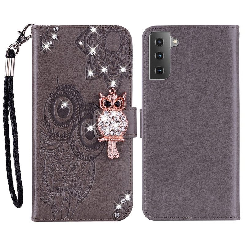 Folio Cover Samsung Galaxy S23 5G Mandala E Fascino Del Gufo