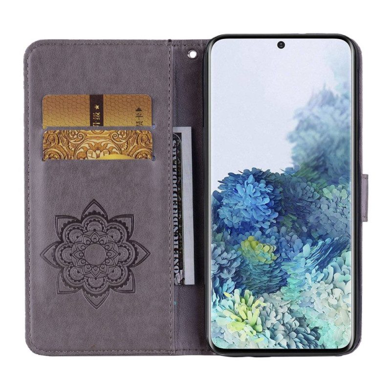 Folio Cover Samsung Galaxy S23 5G Mandala E Fascino Del Gufo