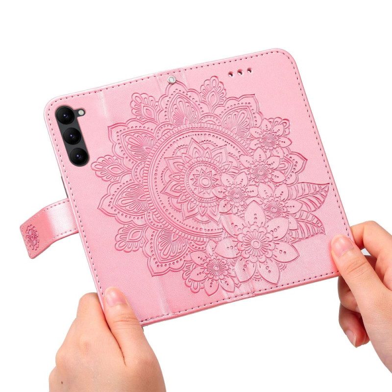 Folio Cover Samsung Galaxy S23 5G Mandala Strappy