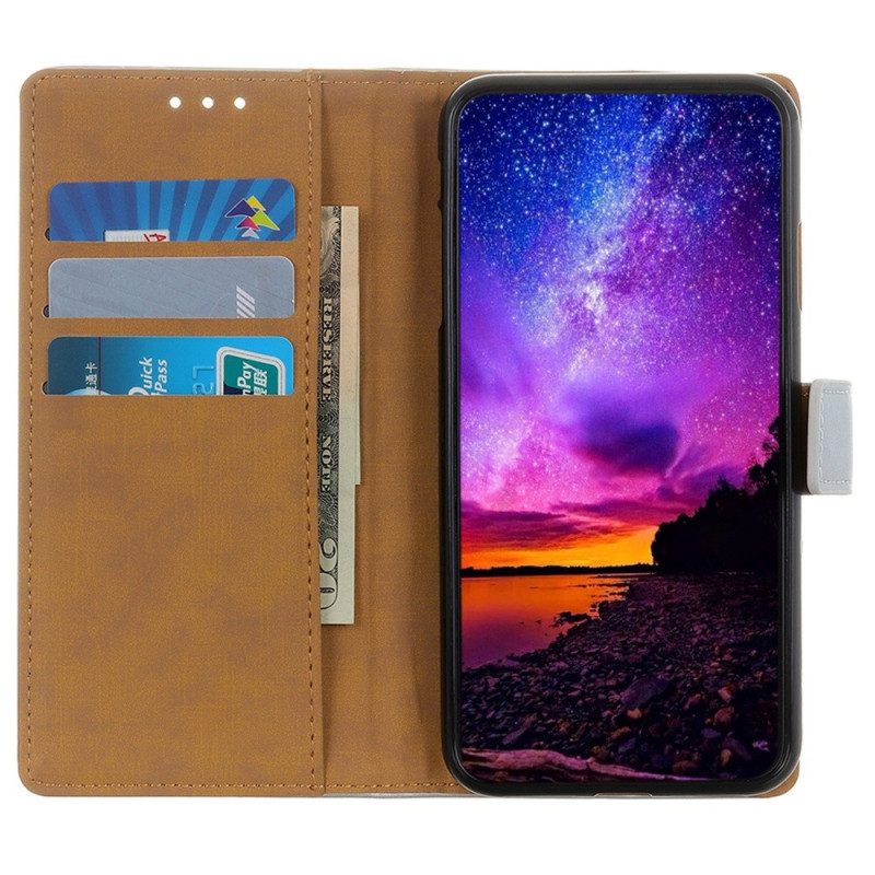 Folio Cover Samsung Galaxy S23 5G Stile In Pelle