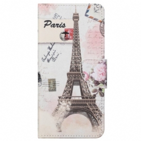 Folio Cover Samsung Galaxy S23 5G Torre Eiffel D'epoca