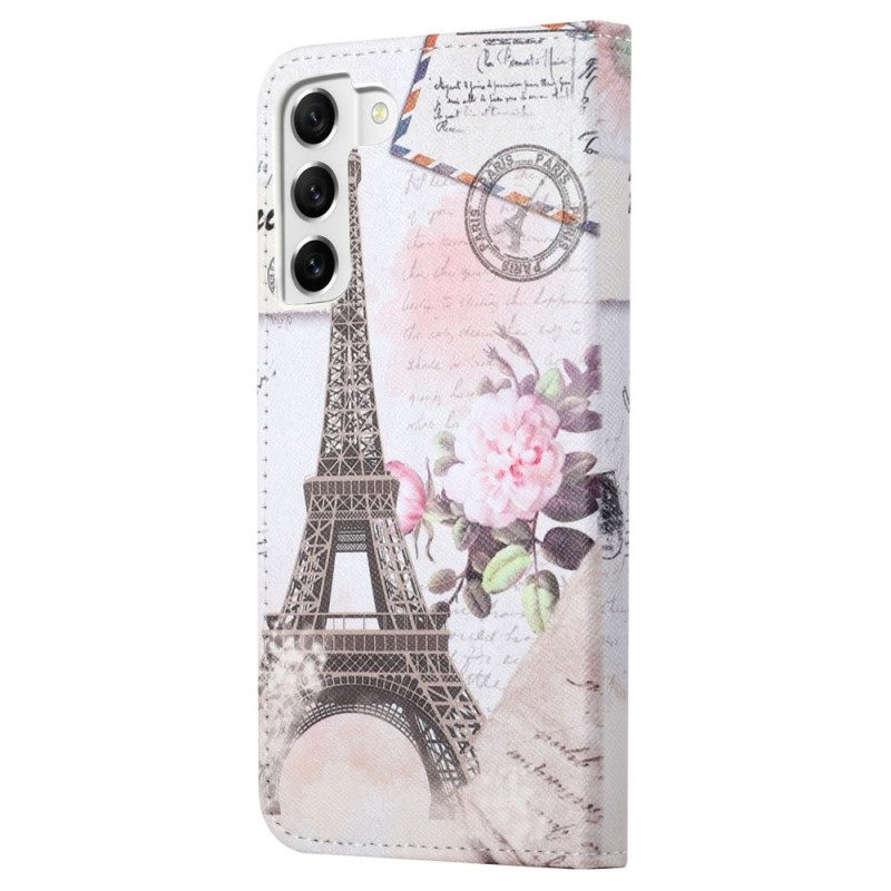 Folio Cover Samsung Galaxy S23 5G Torre Eiffel D'epoca