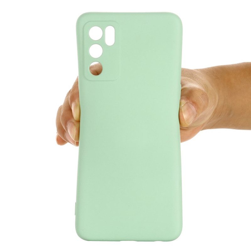 Cover Oppo A16 / A16s Silicone Liquido Con Cordino