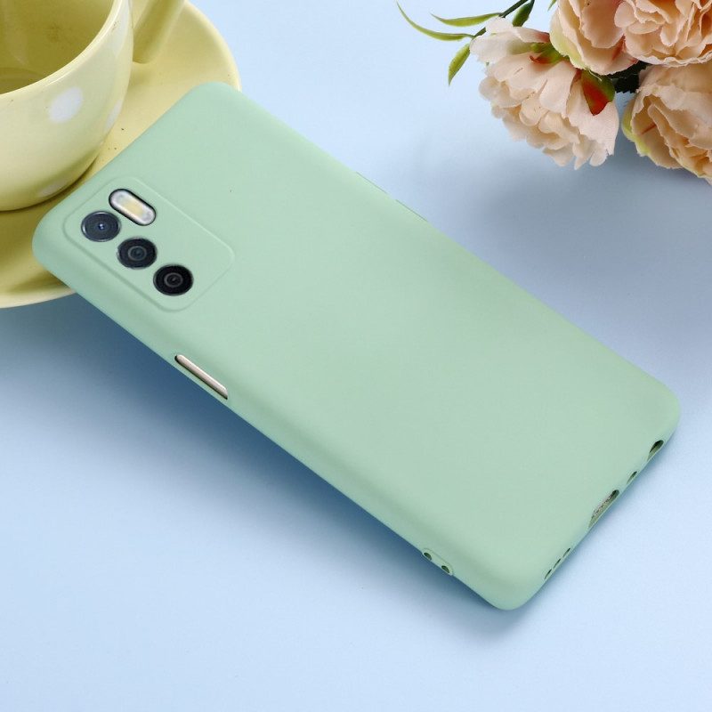 Cover Oppo A16 / A16s Silicone Liquido Con Cordino