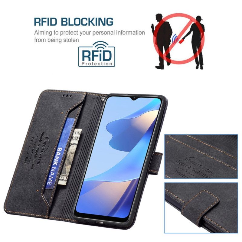 Custodia in pelle Oppo A16 / A16s Colore Del Contenitore Rfid