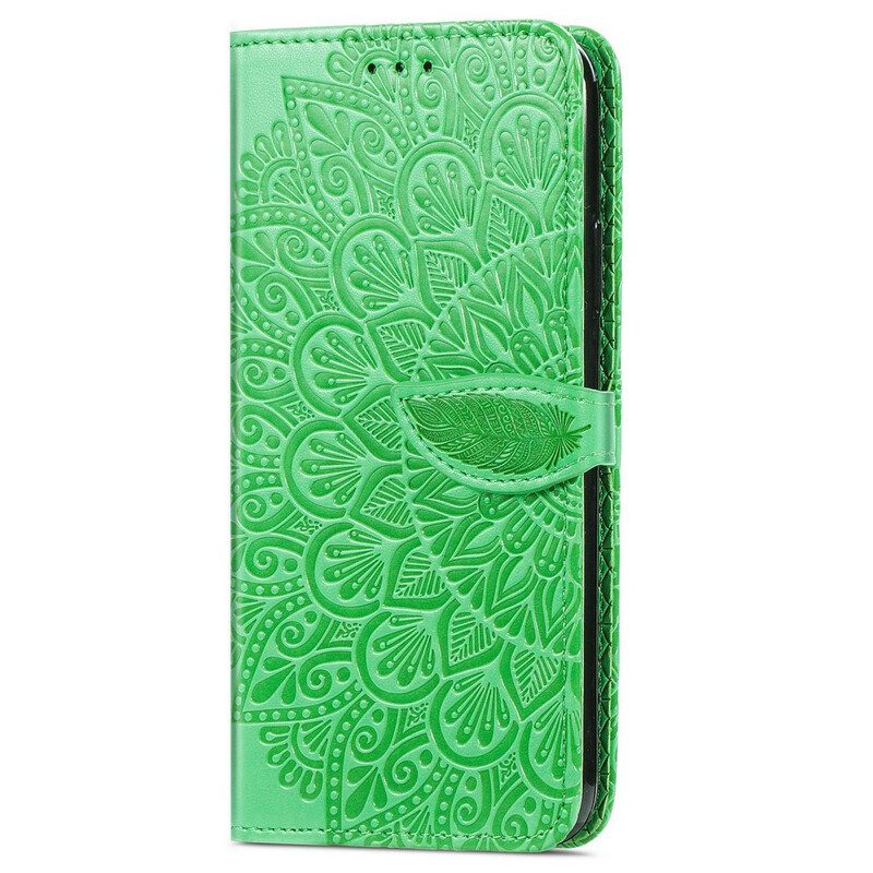 Custodia in pelle Oppo A16 / A16s Foglie Tribali