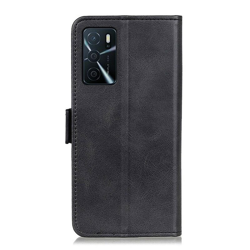 Custodia in pelle Oppo A16 / A16s Folio Cover Doppio Lembo