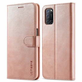 Custodia in pelle Oppo A16 / A16s Lc.imeeke Effetto Pelle