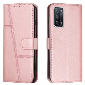 Folio Cover Oppo A16 / A16s Cinturino Effetto Pelle Geo