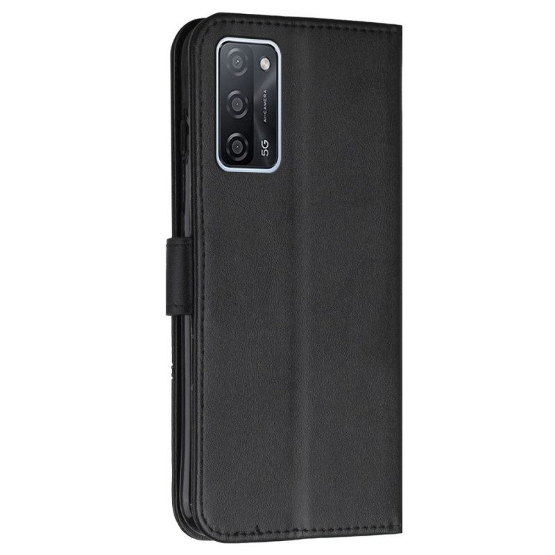 Folio Cover Oppo A16 / A16s Cinturino Effetto Pelle Geo