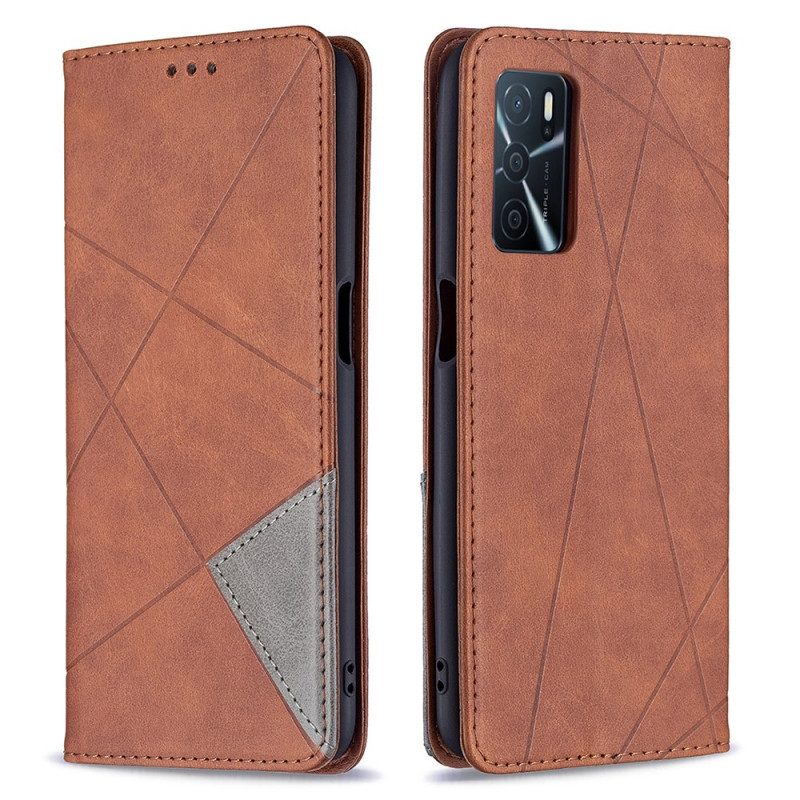 Folio Cover Oppo A16 / A16s Custodia in pelle Stile D'artista