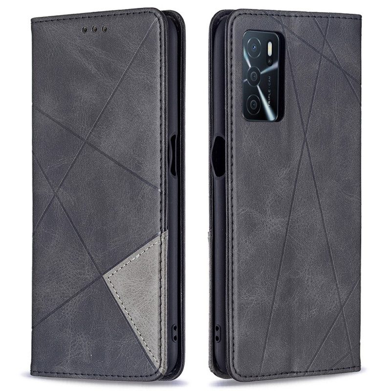 Folio Cover Oppo A16 / A16s Custodia in pelle Stile D'artista