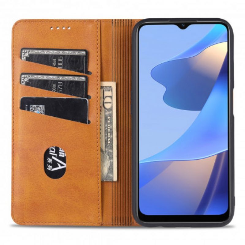 Folio Cover Oppo A16 / A16s Custodia in pelle Stile In Pelle Azns