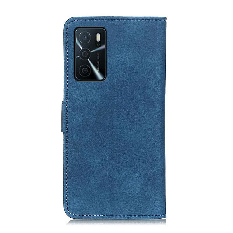 Folio Cover Oppo A16 / A16s Effetto Pelle Vintage Opaca Khazneh