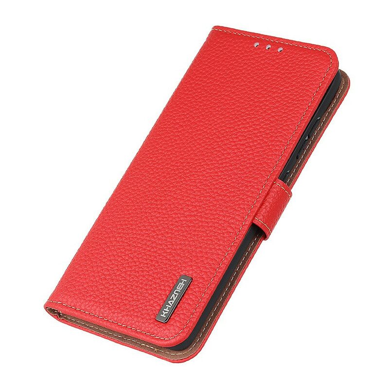 Folio Cover Oppo A16 / A16s Khazneh Pelle Di Litchi